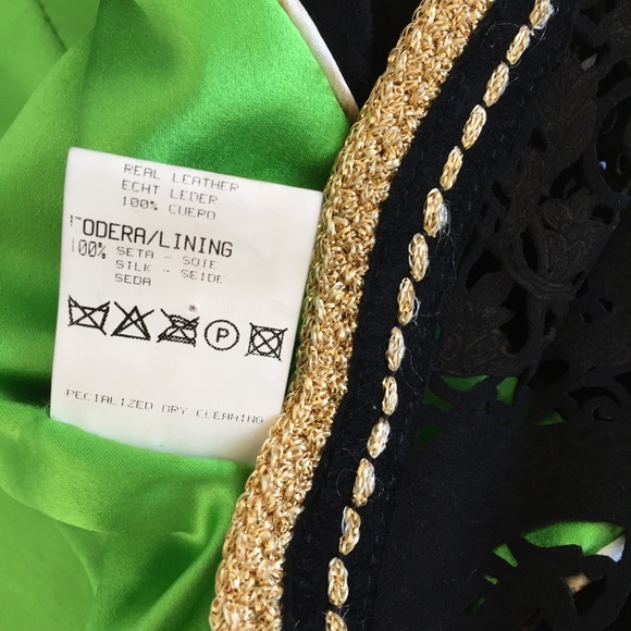 Roberto Cavalli dragon laser cut leather jacket - Picture 11 of 13